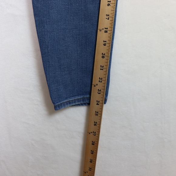 BANANA REPUBLIC Blue Mid Rise Skinny Premium Denim Jeans 29 - Picture 7 of 9